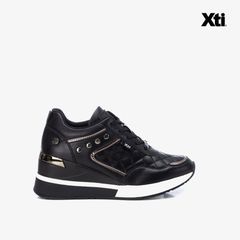 Giày Sneakers Nữ XTI Black Pu Ladies Shoes