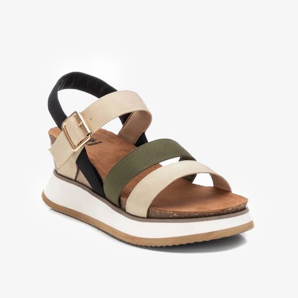 Giày Sandals Nữ XTI Kakhi Textile Ladies Sandals