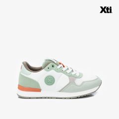 [Trưng bày] Giày Sneakers Nữ XTI Kakhi Pu Combined Ladies Shoes