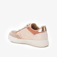 [Trưng bày] Giày Sneakers Nữ XTI Beige Pu Combined Ladies Shoes