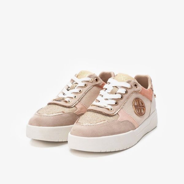 [Trưng bày] Giày Sneakers Nữ XTI Beige Pu Combined Ladies Shoes