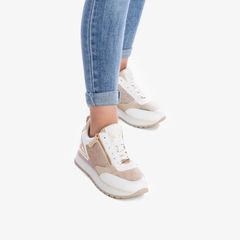 Giày Sneakers Nữ XTI Nude Pu Combined Ladies Shoes