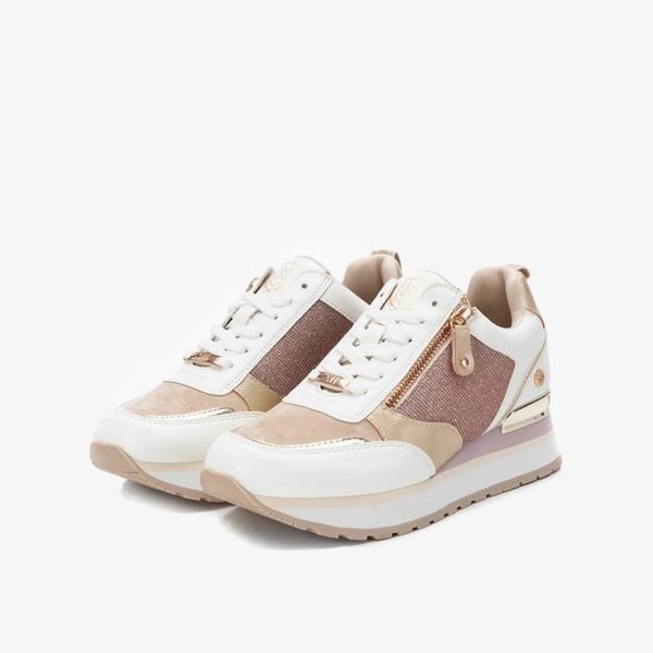 [Trưng bày] Giày Sneakers Nữ XTI Nude Pu Combined Ladies Shoes