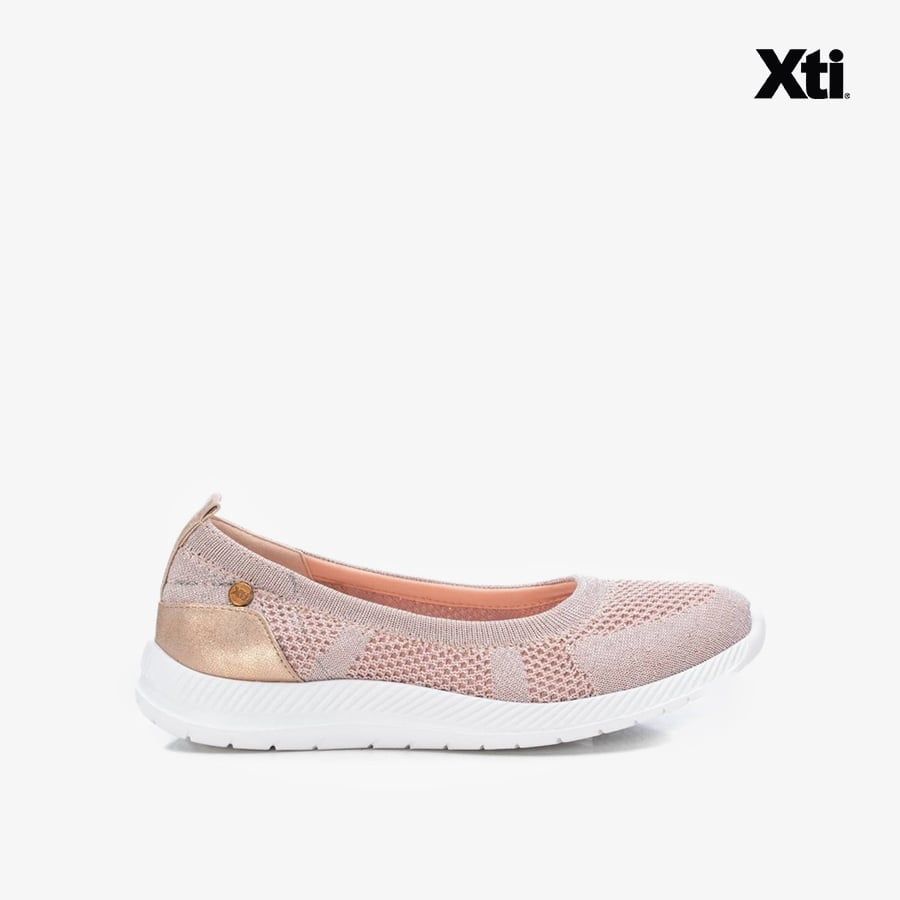 [Trưng bày] Giày Búp Bê Nữ XTI Nude Textile Ladies Shoes