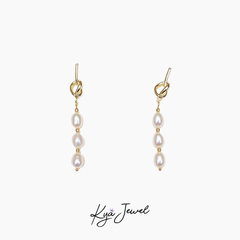 Khuyên tai nữ KYA JEWEL Knot Pearl