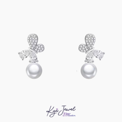 Khuyên tai nữ KYA JEWEL Radiant Butterfly Pearl