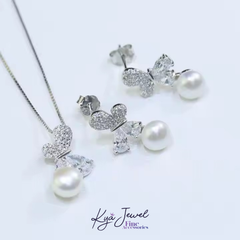 Dây chuyền nữ KYA JEWEL Radiant Butterfly Pearl