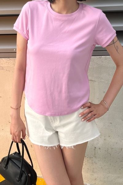 Áo Thun Nữ TheBlueTshirt 1990s Tshirt - Lilac Flower