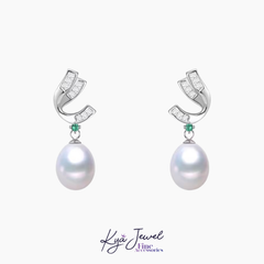 Khuyên tai nữ KYA JEWEL Modern Twist Pearl