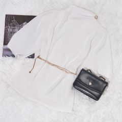 Kiểu Nữ THÁI TUẤN Tay Bồng Màu Trắng