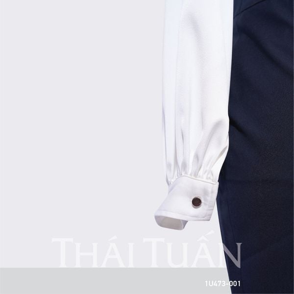 Áo Sơ Mi Nữ THÁI TUẤN Thắt Nơ Màu Trắng