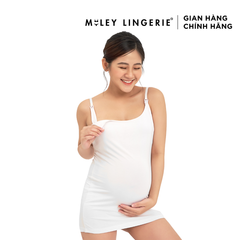 Áo Bầu Dài Mặc Nhà Tháo Khóa Trước Vải Sợi Thiên Nhiên Bamboo Cao Cấp Miley Lingerie PBS01