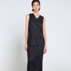 Áo Linen Nữ F2 Đen Tender Drit