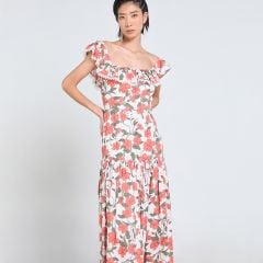 Đầm Nữ F2 Linen Cam Hoa Tender Drit
