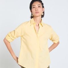 Áo Sơ Mi Nữ F2 Linen Vàng Tender Drit