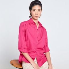 Áo Sơ Mi Nữ F2 Nữ Hồng Sen Tender Drit