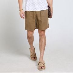 Quần Short Nam F2 Linen Be Tender Drit