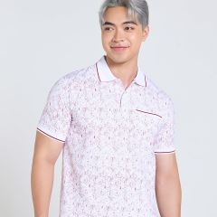 Áo Thun Nam F2 Cotton Trắng Sọc Đỏ Tender Drit