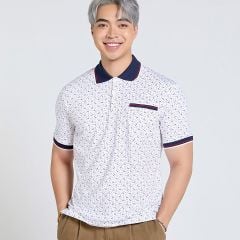 Áo Polo Nam F2 Trắng Họa Tiết Tender Drit