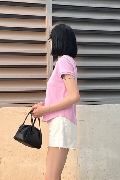 Áo Thun Nữ TheBlueTshirt 1990s Tshirt - Lilac Flower