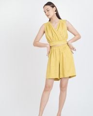 Quần Short Linen Vàng Brighter Day