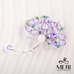 Cài áo MERI Purple Ginkgo