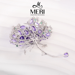 Cài áo MERI Purple Ginkgo