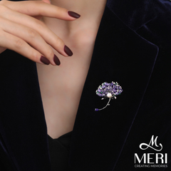 Cài áo MERI Purple Ginkgo