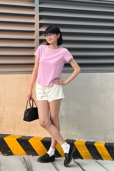 Áo Thun Nữ TheBlueTshirt 1990s Tshirt - Lilac Flower