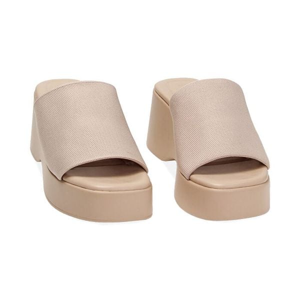 Dép Cao Gót Black Fabric Wedges Primadonna Collection