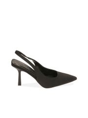 Giày Cao Gót Black Lycra Slingback Pumps Primadonna Collection