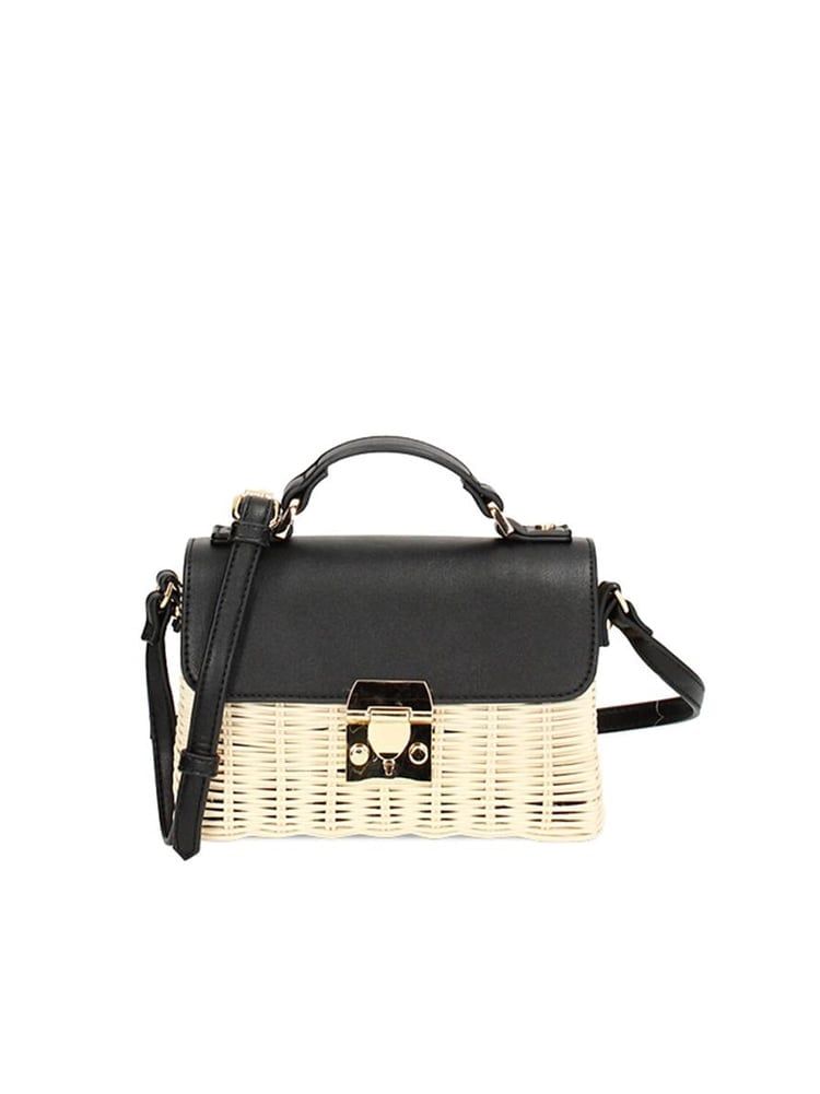 Túi Hộp Cói Rafia Shoulder BagPrimadonna Collection