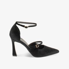Giày Nữ Primadonna Collection Women Shoes Open Shank Velvet Nero