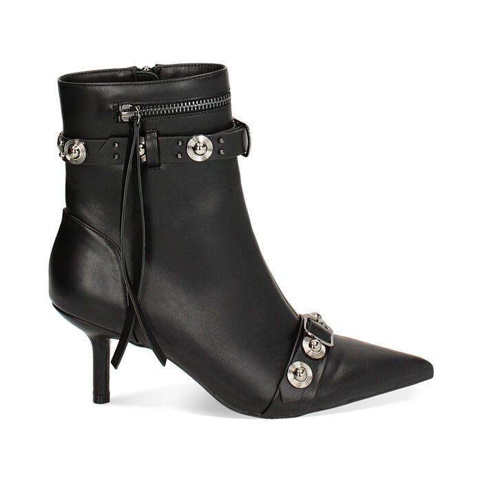 Giày boots Primadonna Collection Black Ankle Boot With Studs 7.5 Cm