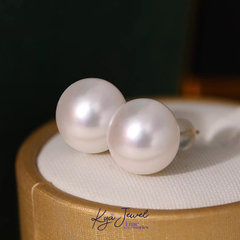 Khuyên tai nữ KYA JEWEL ngọc trai  Bassic 10mm