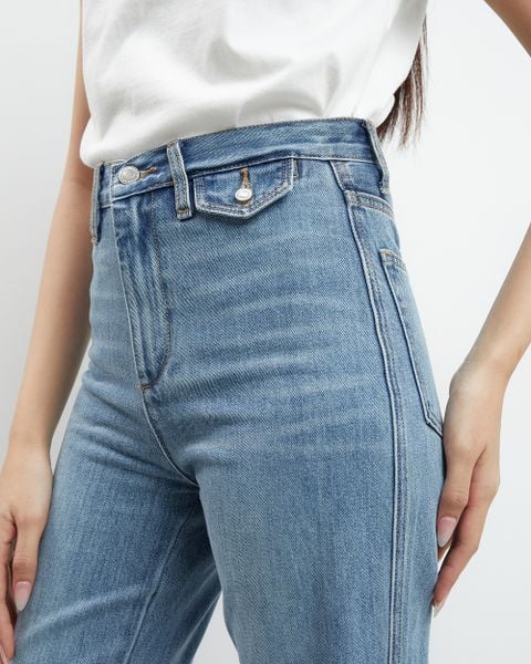 Quần Dài Nữ TheBlueTshirt Icon Jeans - Light Blue