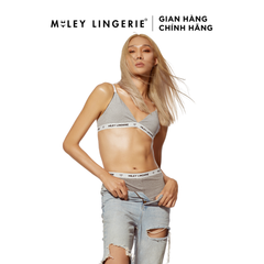 Bộ Đồ Lót Áo Có Đệm Mút Mỏng Và Quần Vải Boxer Cotton Tự Nhiên Viền Lưng Logo BeingMe Dust Star Miley Lingerie