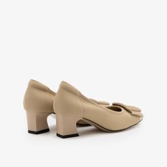 Giày Cao Gót Nữ PAZZION Penelope Elegant Buckle Block Heels