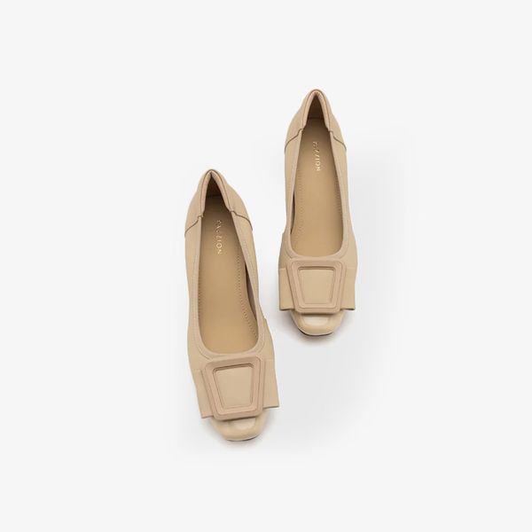 Giày Cao Gót Nữ PAZZION Penelope Elegant Buckle Block Heels