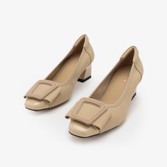 Giày Cao Gót Nữ PAZZION Penelope Elegant Buckle Block Heels