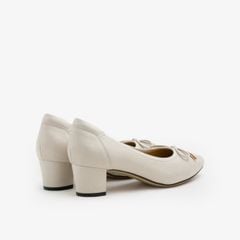 Giày Búp Bê Nữ PAZZION Una Ribbon Low Block Heels