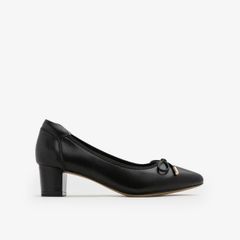 Giày Cao Gót Nữ PAZZION Una Ribbon Low Block Heels
