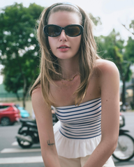 Áo Kiểu Nữ TheBlueTshirt Quây Ngực The Tube Top - Premium Stripe Cotton