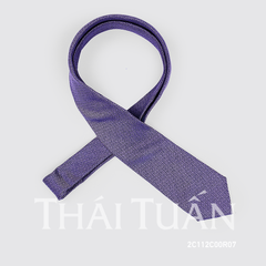 Cravat THÁI TUẤN Tơ Tằm Cao Cấp Hoa Văn Nhỏ Màu Tím