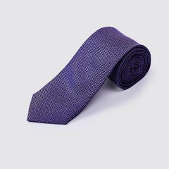 Cravat THÁI TUẤN Tơ Tằm Cao Cấp Hoa Văn Nhỏ Màu Tím