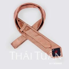 Cravat THÁI TUẤN Hoa Văn Nhỏ Màu Cam