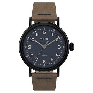 Đồng Hồ Nam TIMEX Standard Leather Strap Watch - 40mm TW2T69400 Dây Da - Chính Hãng