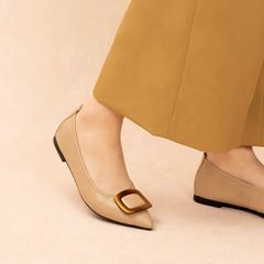 Giày Bệt Nữ PAZZION Gilda Brass Pointed Toe Flats