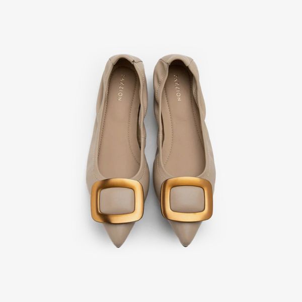 Giày Bệt Nữ PAZZION Gilda Brass Pointed Toe Flats