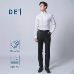 Áo Sơ Mi Nam DETERMINANT Công Sở Premium Cotton Chống Nhăn, Kháng Khuẩn Tay Dài - 301-01